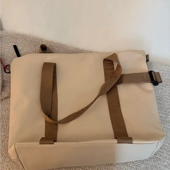 Pajar Cream and Brown Tote Bag - Picture 5 of 5